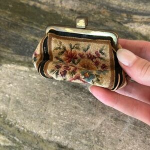 Vintage fabric coin purse